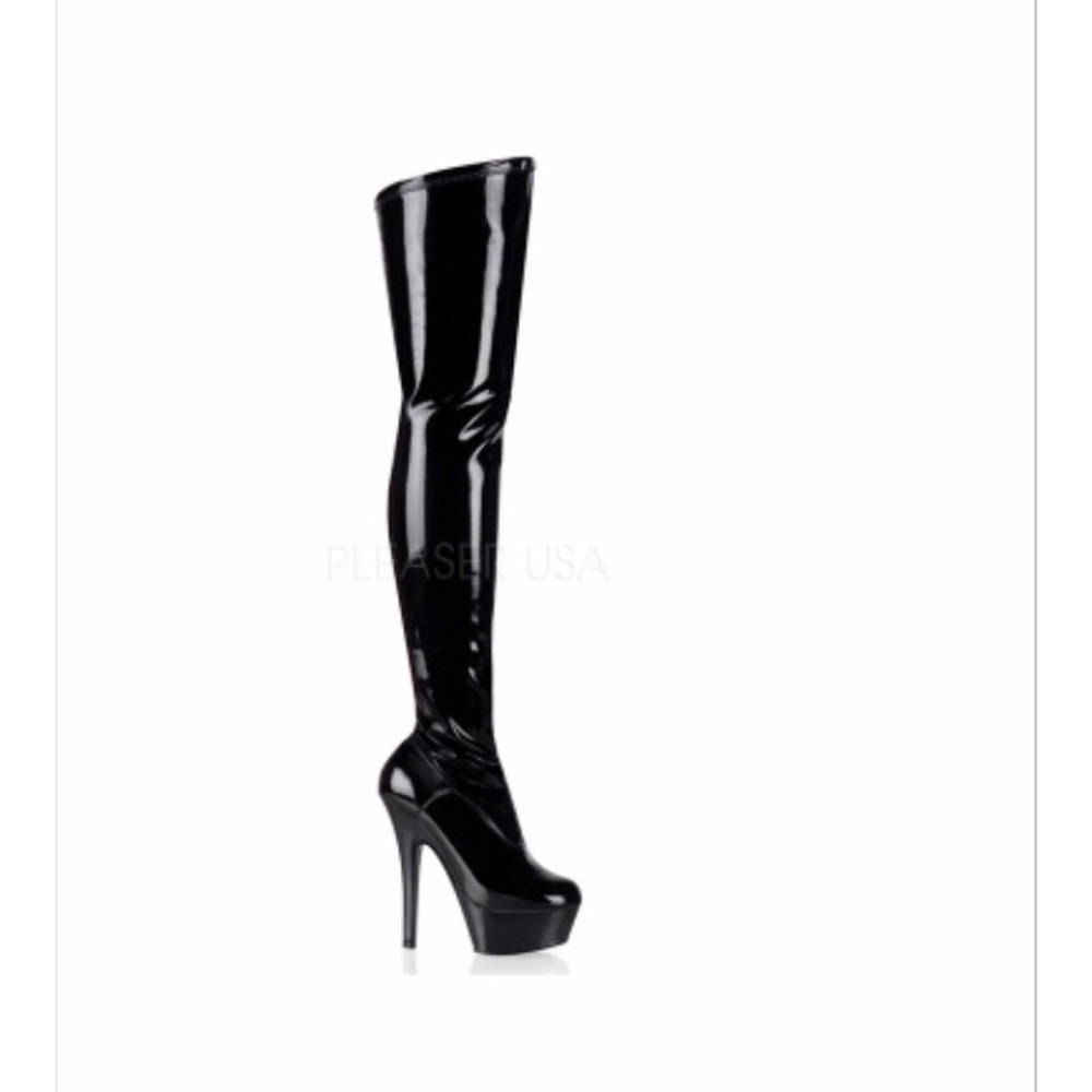 Pleaser Delight 3000 6” Stilletto Thigh High Boot
